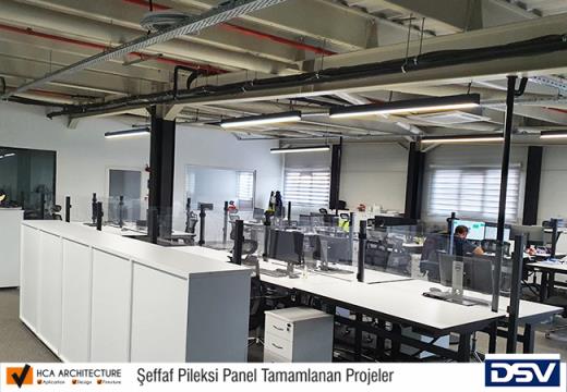 DSV Açık Ofis Seperatör Koruyucu Panel