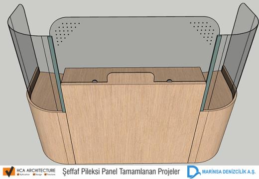 Marinsa Oval Kasa Bankosu Seperatör Panel