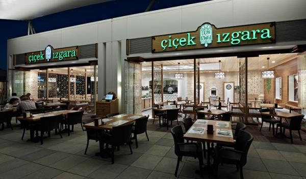 Çiçek Izgara Cafe Restoran Dekorasyonu